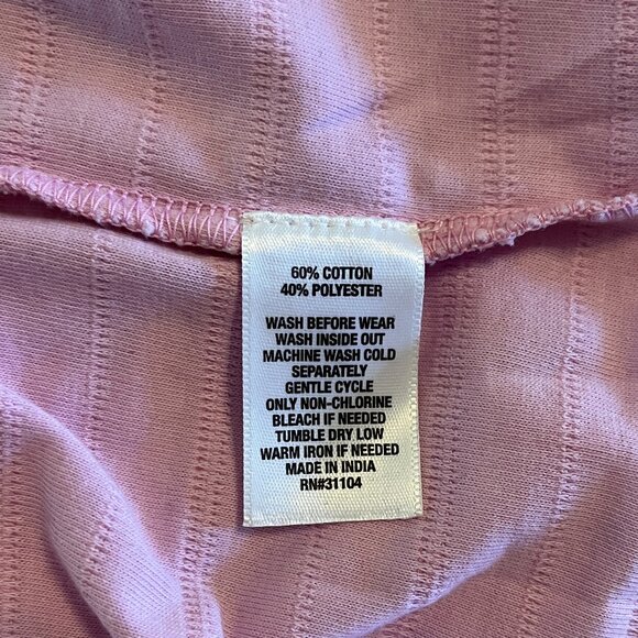 Wonderly Pink 3X Blouse Top Casual Plus Size Barbie Cotton - Picture 5 of 5